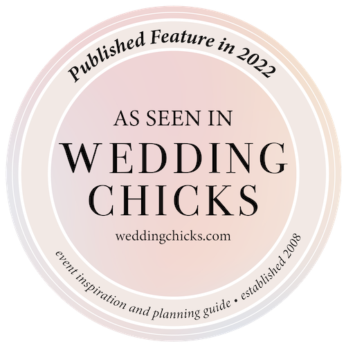 Wedding Chicks published feature 2022 badge - wedding photographer Marrakech